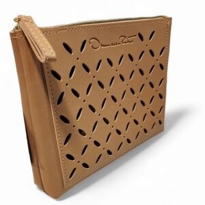 Nwt! Oscar De La Renta cosmetic pouch travel bag makeup case
